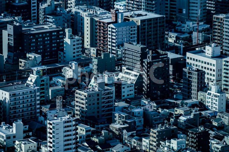 横浜ランドマークタワーから見える街並み 横浜,街並み,横浜市の写真素材