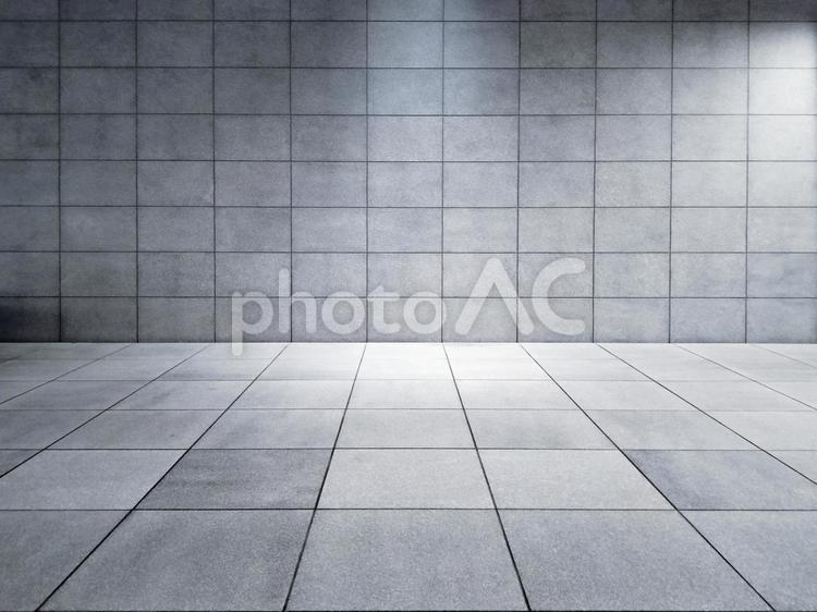 高級感のある石張りの壁面と床 石,石材,石壁の写真素材