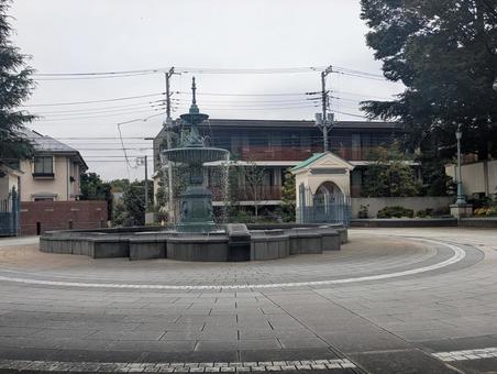 噴水 噴水 噴水,風景,港の見える丘公園の写真素材