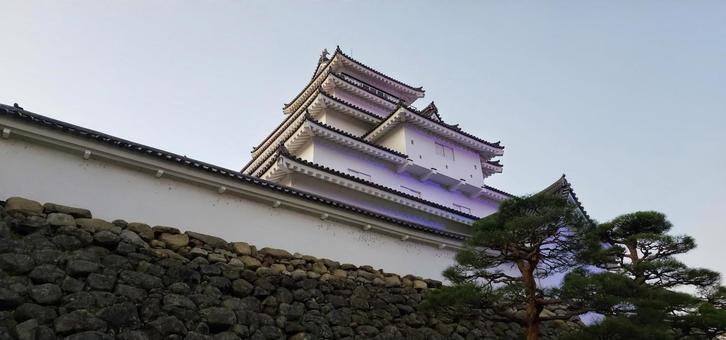 鶴ヶ城 鶴ヶ城,会津,福島の写真素材
