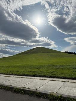 モエレ山 モエレ山 モエレ沼公園,札幌,北海道の写真素材