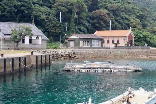 船着き場の風景(長崎県五島列島久賀島) 船着き場の風景(長崎県五島列島久賀島) 長崎県,五島列島,久賀島の写真素材