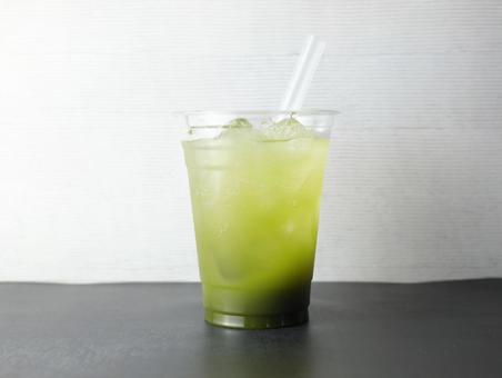 抹茶のサイダー 抹茶,グリーンティー,サイダーの写真素材