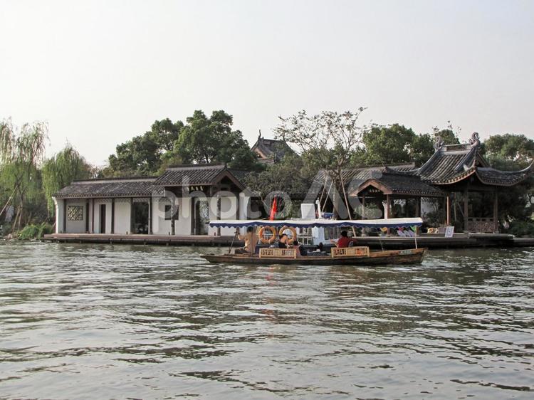 中国　杭州　西湖　小瀛洲 中国,杭州,西湖の写真素材