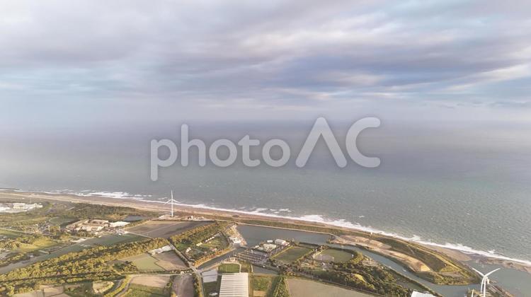 田舎風景001 川,風景,景色の写真素材
