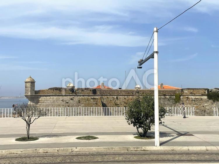ケイジョ城（ポルト） ポルト,ポルトガル,世界遺産の写真素材