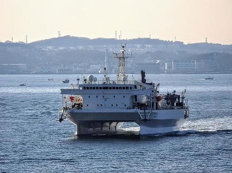 Photo, research ship, catamaran, observation, 