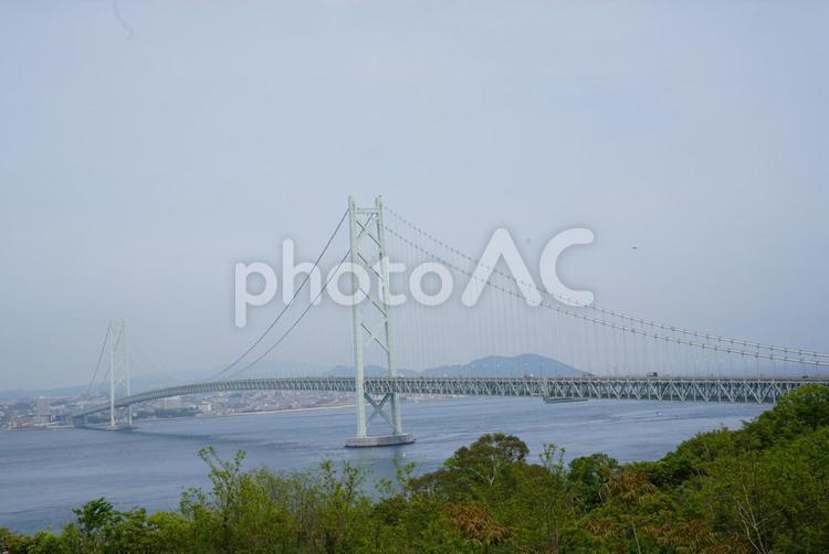 パワースポット　淡路島　明石海峡大橋 兵庫県,淡路島,明石海峡大橋の写真素材