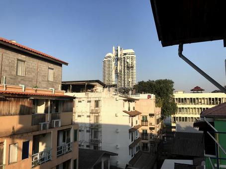 バンコク中心地 下町 バンコク中心地 下町 バンコク,下町,アパートの写真素材