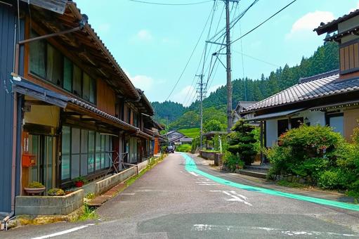 設楽の街並み 設楽の街並み 設楽,愛知,東三河の写真素材