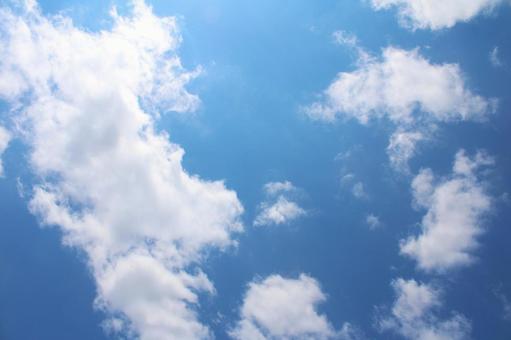 青空と雲 青空と雲の写真