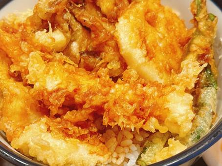 天丼 天丼,どんぶり,美味しいの写真素材