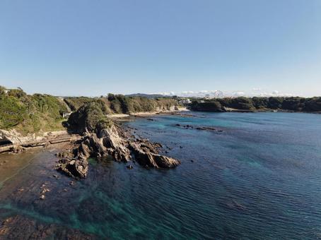 横須賀・荒崎海岸 横須賀・荒崎海岸 ドローン,空撮,荒崎海岸の写真素材