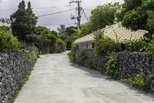 沖縄-【竹富島-竹富島の風景】 沖縄-【竹富島-竹富島の風景】 海,青,青空の写真素材