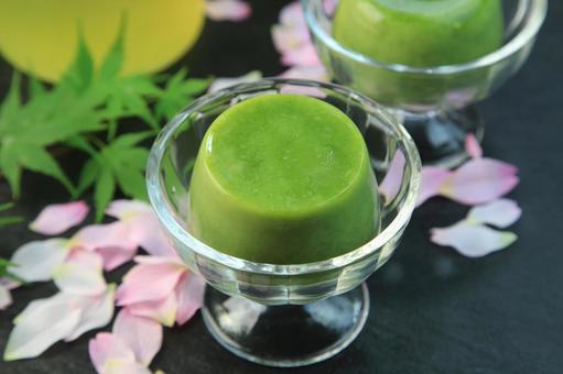 Matcha pudding, JPG