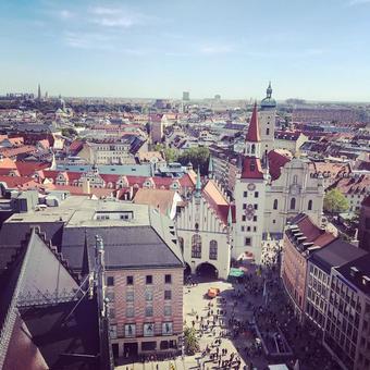 ミュンヘンの街並み ミュンヘン,ドイツ,ミュンヘンの街並みの写真素材