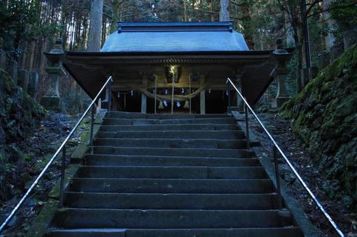 熊本県高森町 上色見熊野座神社 参道 熊本県高森町 上色見熊野座神社 参道の写真