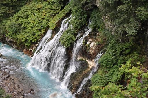 Waterfall and blue water, JPG Waterfall and blue water, JPG