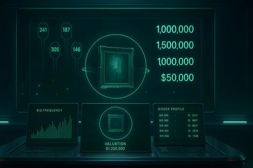 美術品オークションの写真