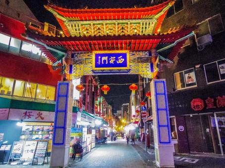 【兵庫県】神戸市・南京町 南京町,西安門,中華街の写真素材