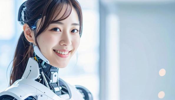 美しい女性型サイボーグ(日本人) 美しい女性型サイボーグ(日本人)の写真