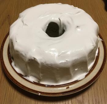 手作りシフォンケーキの写真