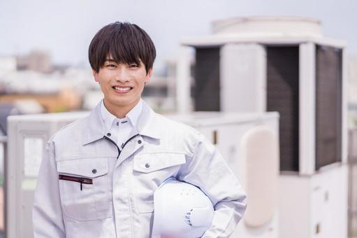 作業員の男性。 作業員の男性。 男性,人物,1人の写真素材