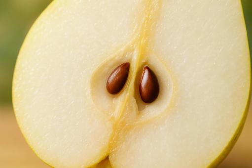 Pear cross section close-up, pear, cross section, super close-up, JPG