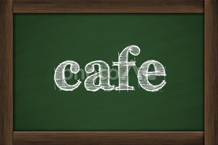 黒板とタイトル ビジネス,cafe,カフェの写真素材