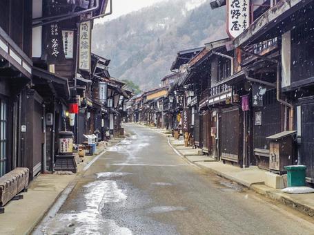 【長野県】塩尻市・中山道 奈良井宿 【長野県】塩尻市・中山道 奈良井宿 奈良井宿,中山道,重要伝統的建造物群保存地区の写真素材