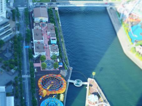 ミニチュアのようなみなとみらいの風景3 ミニチュアのようなみなとみらいの風景3 ミニチュア,横浜,みなとみらいの写真素材