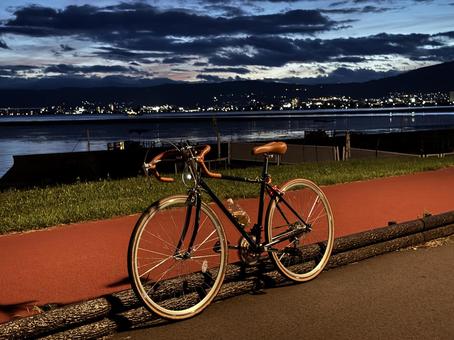 サイクリング サイクリング サイクリング,自転車,散歩の写真素材