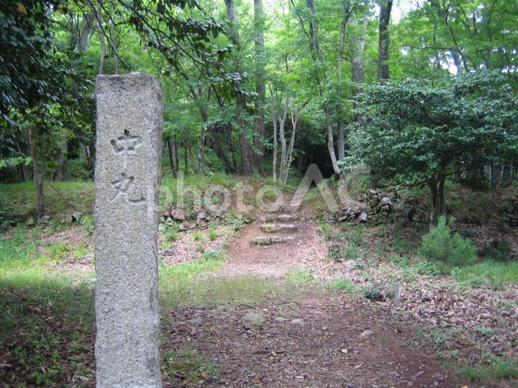 小谷城　中丸跡 小谷城,小谷山,浅井長政の写真素材