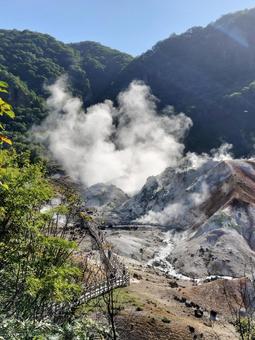 地獄谷 地獄谷 地獄谷,山,山肌の写真素材