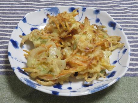 かき揚げ かき揚げ,揚げ物,玉ねぎの写真素材