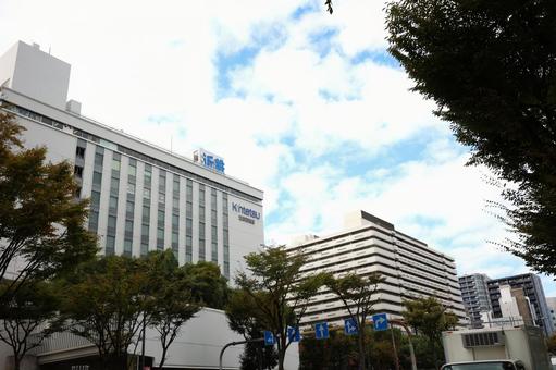 大阪上本町　近鉄デパート デパート,近鉄,青空の写真素材