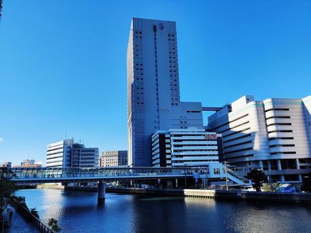 晴れた冬の横浜みなとみらい 晴れた冬の横浜みなとみらい 横浜,みなとみらい,日本の写真素材