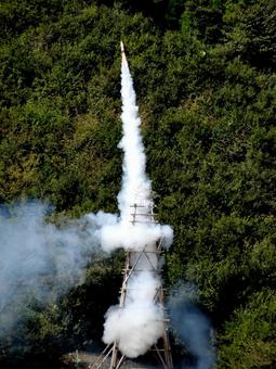 龍勢ロケット打ち上げ 龍勢ロケット打ち上げの写真