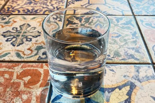 コップの水 コップの水 水,透明,冷たいの写真素材