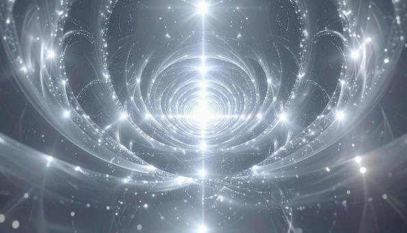 白銀の渦を描く光の螺旋 白銀の渦を描く光の螺旋の写真