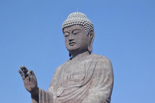 牛久大仏 世界最大のブロンズ立像 牛久大仏,牛久の大仏,大仏の写真素材