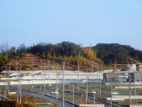 丘陵の造成地 丘陵の造成地 造成地,宅地,分譲地の写真素材