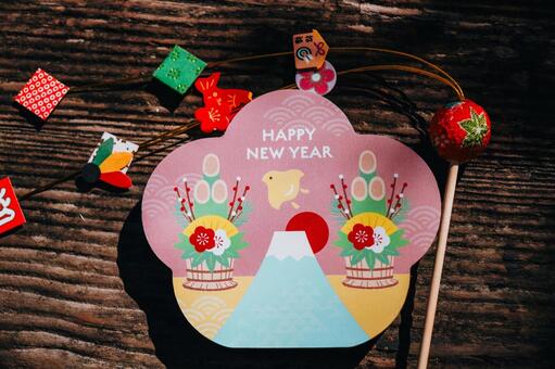 お正月の小物 お正月,2026年,招福の写真素材