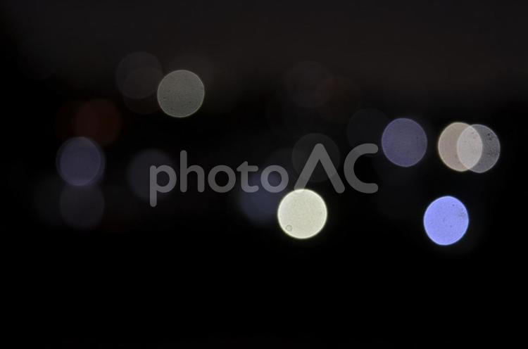 夜景のボケのイメージ1 ボケ,光,夜の写真素材