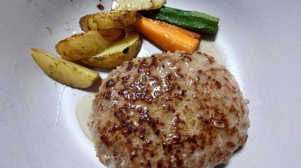 ハンバーグ ハンバーグ,肉料理,肉の写真素材
