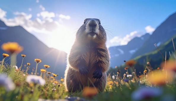 マーモットの写真