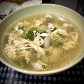 セロリの卵スープ セロリの卵スープの写真