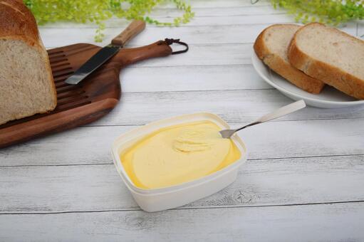 バター バター,パン,食パンの写真素材