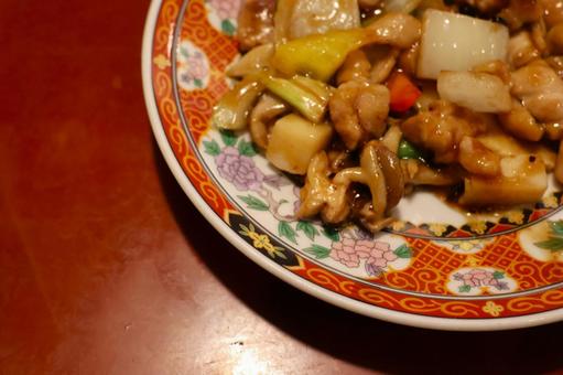 中華料理店の鶏肉のトーチー炒め 中華料理店の鶏肉のトーチー炒めの写真