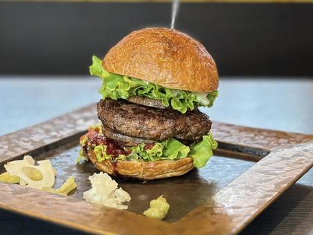 おしゃれなハンバーガー おしゃれなハンバーガー ハンバーガー,バーガー,おしゃれの写真素材